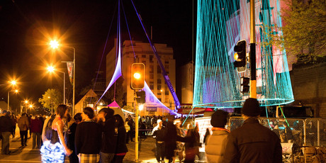 Thousands of residents turned out for the LUXCITY event. Photo / Supplied