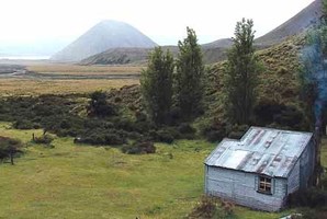 Double Hut is a former musterers' hut dating back to the early 1900s. Photo / Ashburton Guardian