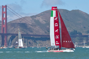 Prada Team Luna Rossa Pirhana. Photo / Alex Robertson.