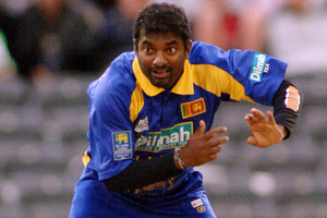 With 800 test wickets, which dwarfs the combined total of New Zealand's entire bowling outfit, it is natural to court the advice of Sri Lankan spinner Muttiah Muralitharan. Photo / Ross Setford