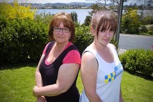 Jan White and daughter Scryce. Photo / Jason Dorday
