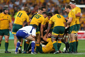 The Bledisloe Cup match between the Australian Wallabies and the New Zealand All Blacks. Photo / Cameron Spencer