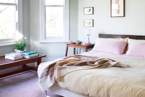 Unique fabrics and plants have been used to give each bedroom its own character. Photo / Your Home and Garden