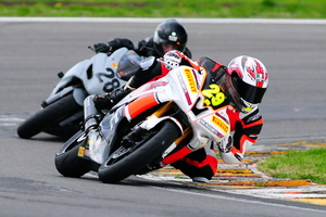 Rangiora's Jake Lewis (Yamaha), now with seven months' top international competition under his wheels. Photo / Andy McGechan, BikesportNZ.com
