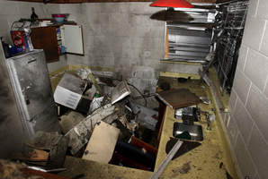 A man is in Taurangas Hospital Intensive Care Unit, after a wood burner in the kitchen exploded in front of him. Photo / John Borren