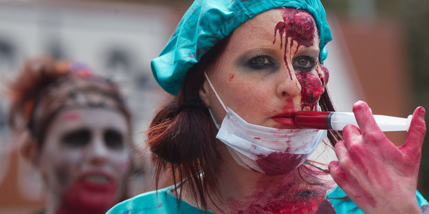 Zombies had a good time in Rotorua over the long weekend. Photo / Stephen Parker