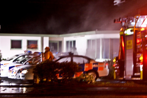 Firefighters stopped the flames spreading. Photo / Mikayla Van der Hulst