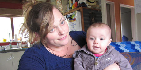 Catherine Owen, with 18-week-old Brianny, says several people have told her to lay a complaint. Photo / APN
