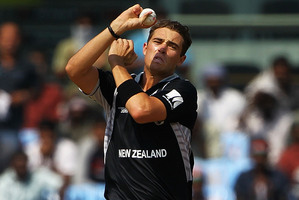 Were Tim Southee's test figures in Bangalore last month a false dawn or the start of his rise to become NZ's top fast-medium bowler? Photo / Getty Images