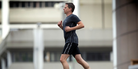 Simon Brown is running in the Auckland Marathon. Photo / Brett Phibbs