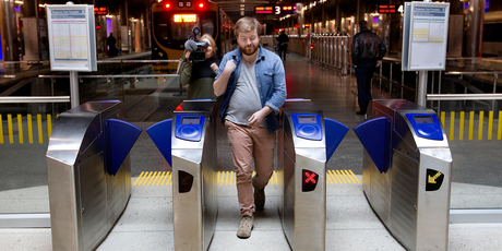 The integrated ticketing gates go live tomorrow. Photo / Steven McNicholl