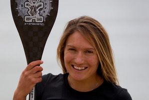 World champion stand up paddleboarder Annabel Anderson loves the water. Picture / Sarah Ivey