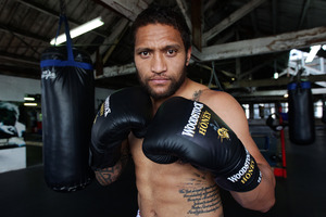 Manu Vatuvei is shaping up for a charity boxing match - hopefully against one of the All Blacks. Photo / Doug Sherring