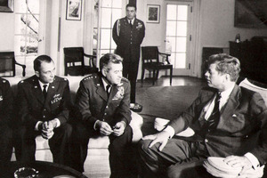 Jack Kennedy had no idea the missile crisis dragged on a month longer. Photo / AP