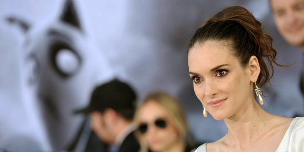 Actress Winona Ryder attends the LA premiere of 'Frankenweenie'. Winona is the voice of Elsa Van Helsing in the Tim Burton animation. Photo / Supplied