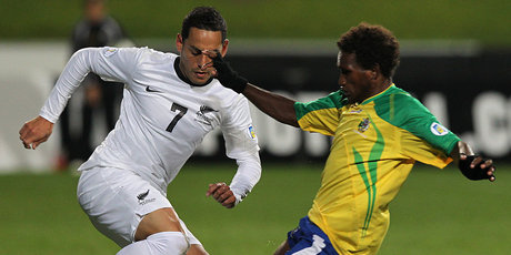 Huawei New Zealand will be a match partner for the All Whites friendly football game with China on November 14. Photo / Greg Bowker