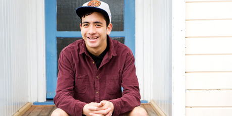 Sean Hill winner of the Te Tuhi Youth Art Award. Photo / Babiche Martens