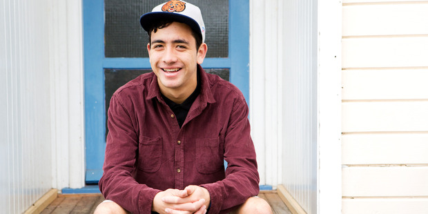 Sean Hill winner of the Te Tuhi Youth Art Award. Photo / Babiche Martens
