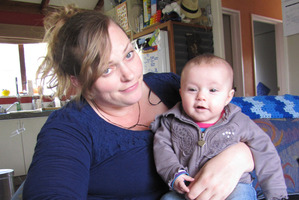 Catherine Owen, of Wanaka, was removed from court for breastfeeding baby Brianny. Photo / Otago Daily Times