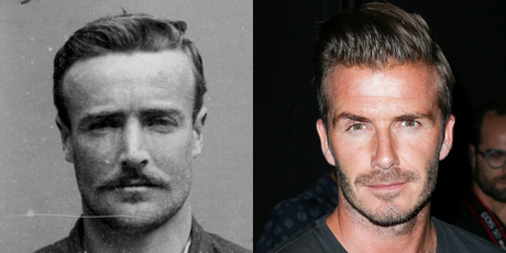 Daniel Tohill and David Beckham. Photos / Supplied, AP