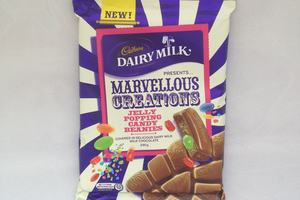 Cadbury Dairy Milk - Marvellous Creations Jelly Popping Candy Beanies. Photo / NZ Herald