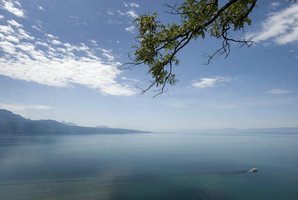 Lake Geneva is seen from the Lavaux, near Chexbres. Photo / AFP