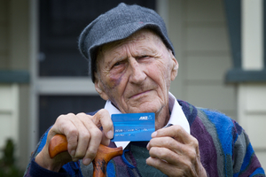 Frank Glavish, who will be 101 next year, says he was glad Marylynn McVeigh didn't go to jail. Photo / Richard Robinson