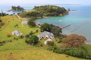 Governor Sir George Grey bought the entire Rakino Island in 1862 and built the mansion that is now for sale for $1.95 million. Photo / Gabriel Braly