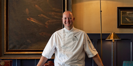 Huka Lodge executive chef Michel Louws loves a challenge - from roasting a wild turkey in two hours to making goats' yoghurt for a guest. Photo / Aaron Mclean