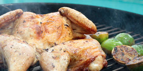 Lime and ginger chicken. Photo / Michael Craig