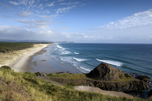 A proposed new golf course between Pakiri and Mangawhai. A view from Te Arai towards Mangawhai. Photo / Supplied