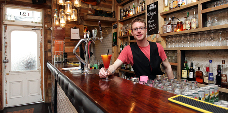 Shane Brogan of Charlie Baxter's Bar, Ellerslie. Photo / Doug Sherring