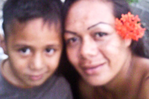 Mui May (right) with her 5-year-old son James May who died in the tragic accident. Photo / Supplied