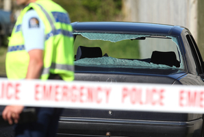 The incident on Koutu Rd left a man seriously injured. Photo / Ben Fraser