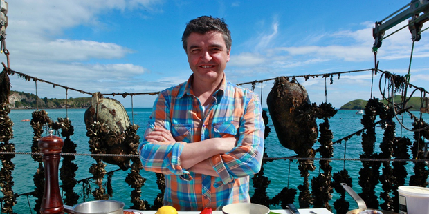 Sean Connolly tries his hand at being a hunter-gatherer. Photo / Richard Robinson