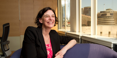 Lesley Longstone, the Secretary of Education, in her Wellington office. Photo / Mark Mitchell