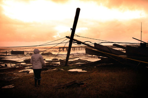 Sandy left its calling card in Atlantic City. Photo / AP