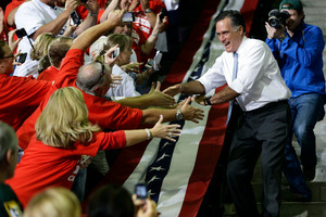 Mitt Romney carries the hopes of the Republicans. Photo / AP
