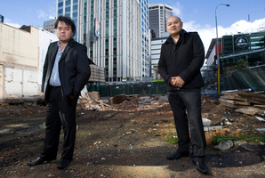 John (left) and Michael Chow are behind the brothel plan. Photo / Paul Estcourt