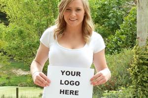 Anna Cudby wants to add the billboard idea to her CV, and hopes it will help her find a job in marketing when she graduates. Photo / Supplied