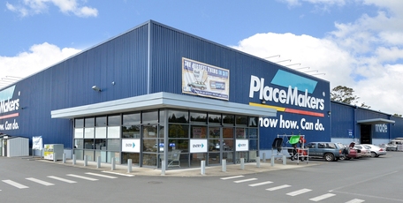 The 3360sq m Placemakers is on a large land holding in a busy industrial zone. Photo / Supplied