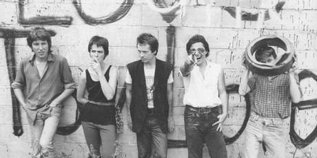Toy Love, from left, Alec Bathgate, Jane Walker, Mike Dooley, Chris Knox and Paul Kean. Photo / Supplied