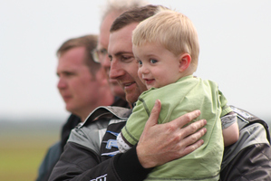 Eddie Freeman relives the moment.Photo / Supplied