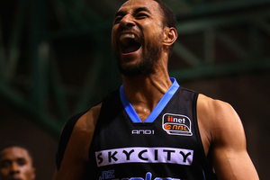 Mika Vukona of the Breakers reacts during the round five NBL match between the New Zealand Breakers and the Sydney Kings. Photo / Getty Images.