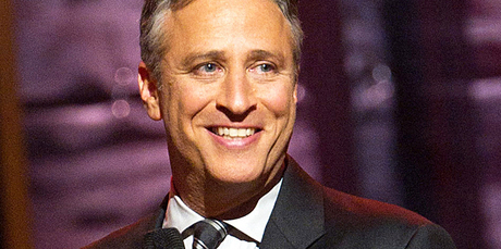 Jon Stewart has the night off as Hurricane Sandy bears down on American's East Coast. Photo / AP