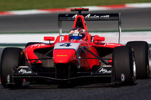 Mitch Evans in action on the Barcelona circuit. Photo / Mitch Evans Motorsport.