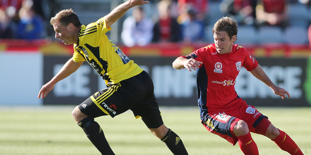 Ben Sigmund in action against Adelaide United. Photo / Getty Images