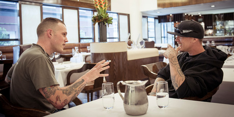 Richie Hardcore (left) and Chris Rene. Photo / Ted Baghurst