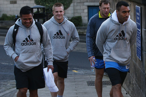 Keven Mealamu, Sam Cane, Wyatt Crockett and Victor Vito of the All Blacks. Photo / Getty Images.