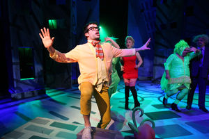 Tim Carlson captures the jittery neuroticism of flower shop assistant Seymour. Picture / Chris Gorman